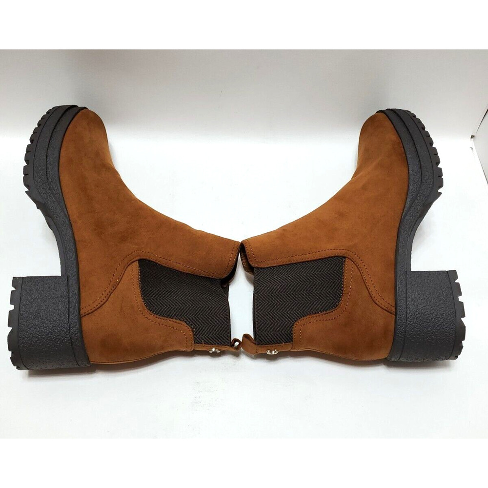 Sam Edelman Boots Womens 9.5M Lug Platform Cumberland Chunky Saddle Brown Circus - Picture 8 of 16